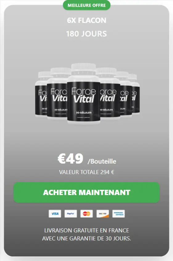 Prix ​​de l'offre Force Vital
