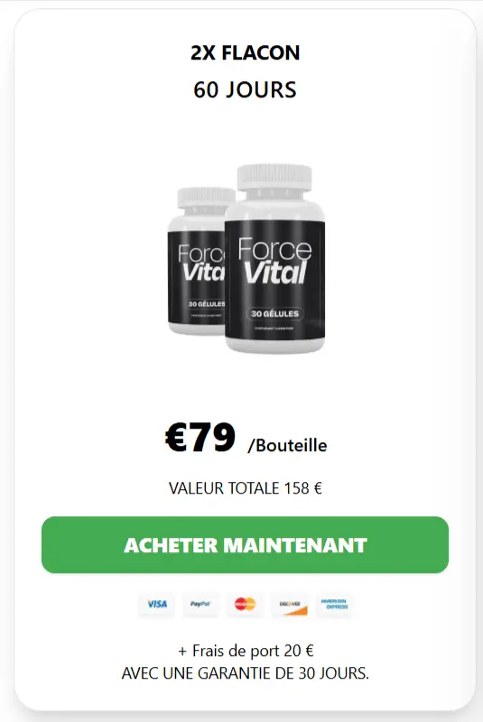 Prix ​​de l'offre Force Vital